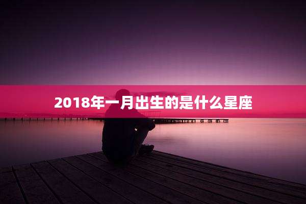 2018年一月出生的是什么星座