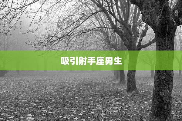 吸引射手座男生