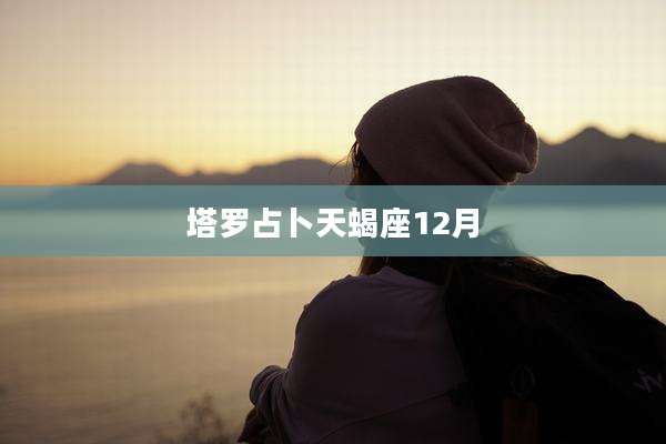 塔罗占卜天蝎座12月