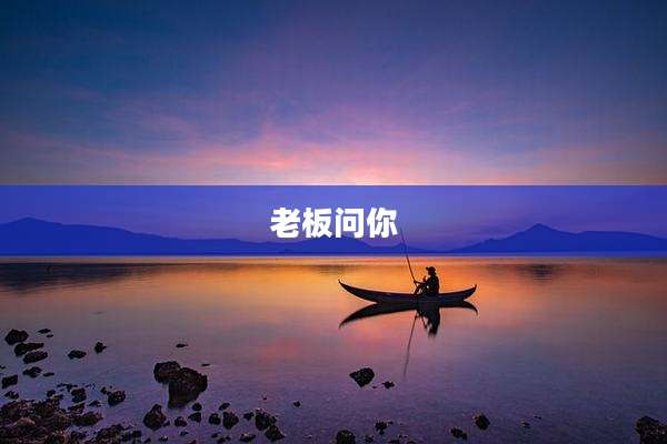 老板问你