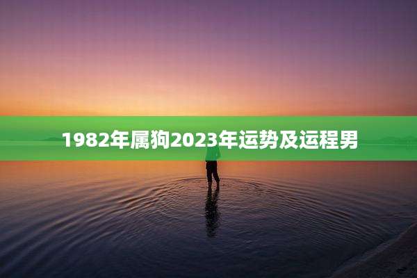 1982年属狗2023年运势及运程男