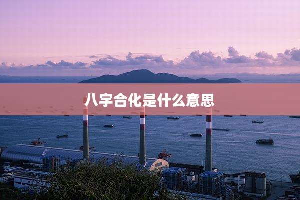 八字合化是什么意思