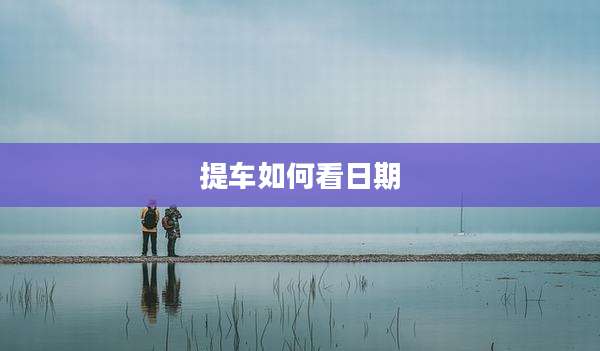提车如何看日期