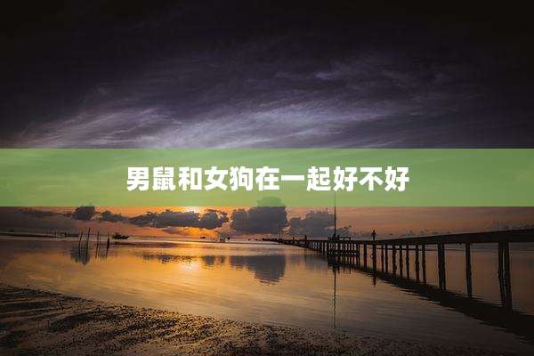 男鼠和女狗在一起好不好