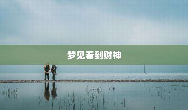 梦见看到财神