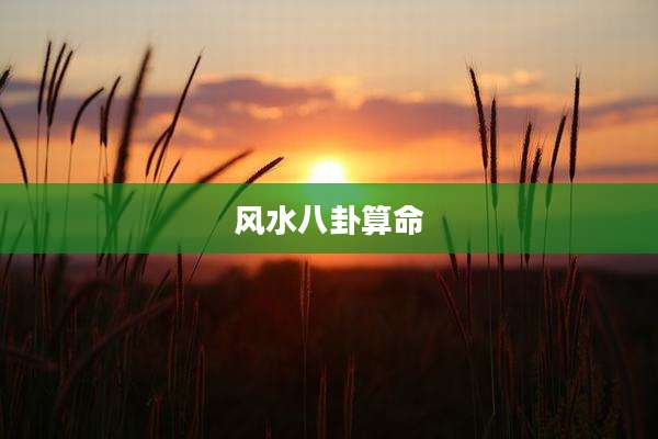 风水八卦算命