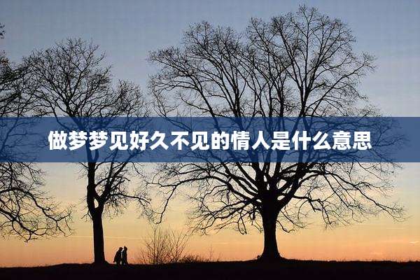做梦梦见好久不见的情人是什么意思