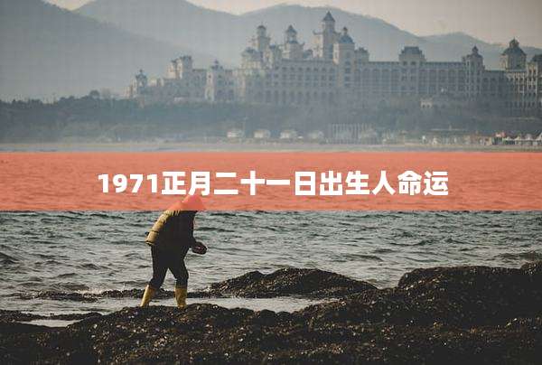 1971正月二十一日出生人命运