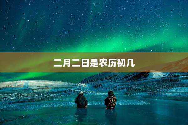 二月二日是农历初几