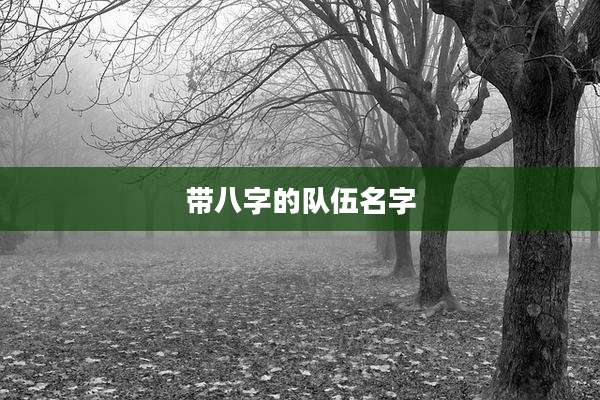 带八字的队伍名字