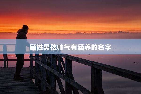 顾姓男孩帅气有涵养的名字