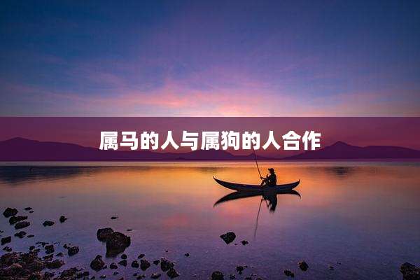 属马的人与属狗的人合作