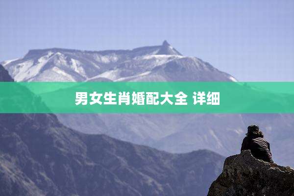 男女生肖婚配大全 详细