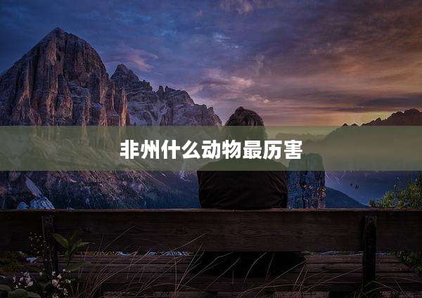非州什么动物最历害