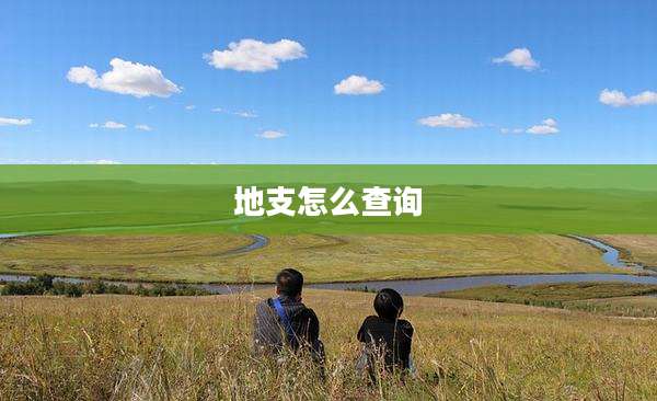地支怎么查询