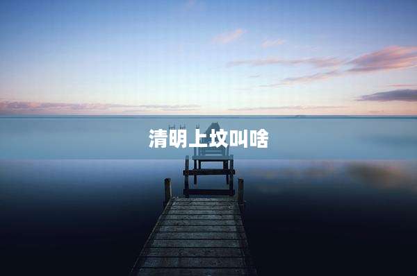 清明上坟叫啥