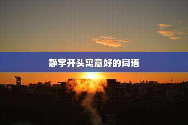 静字开头寓意好的词语