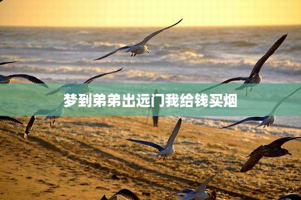 梦到弟弟出远门我给钱买烟
