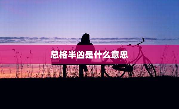 总格半凶是什么意思