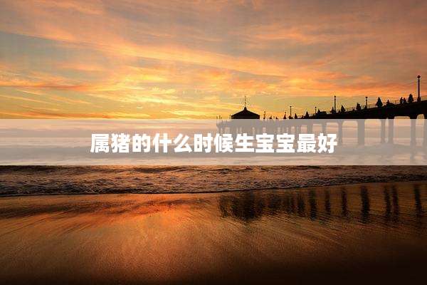 属猪的什么时候生宝宝最好