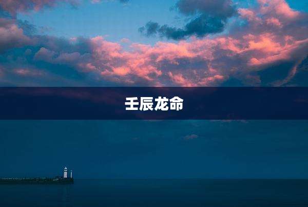 壬辰龙命