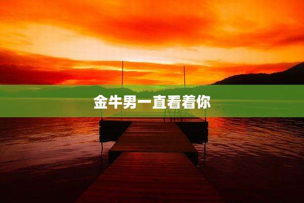 金牛男一直看着你
