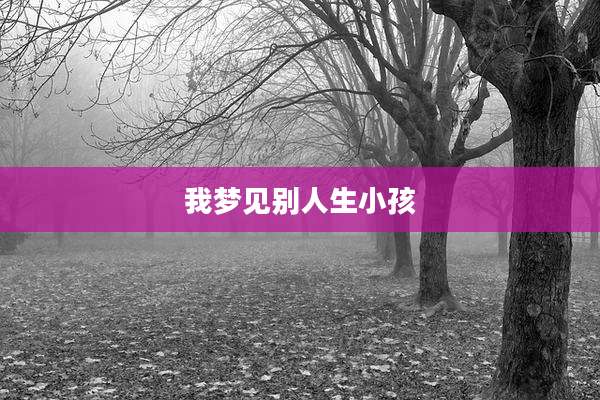 我梦见别人生小孩