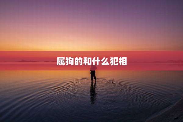 属狗的和什么犯相