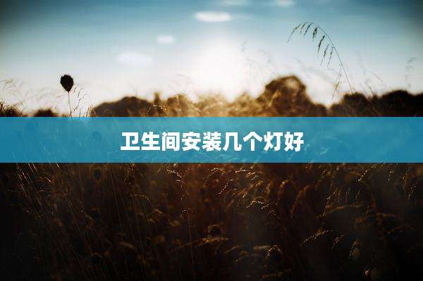卫生间安装几个灯好