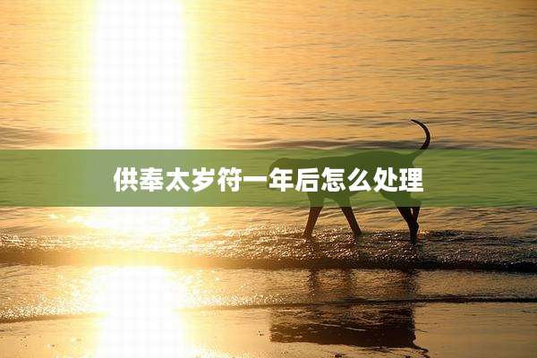 供奉太岁符一年后怎么处理