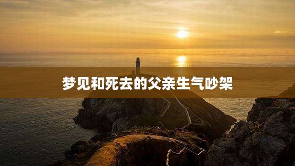 梦见和死去的父亲生气吵架