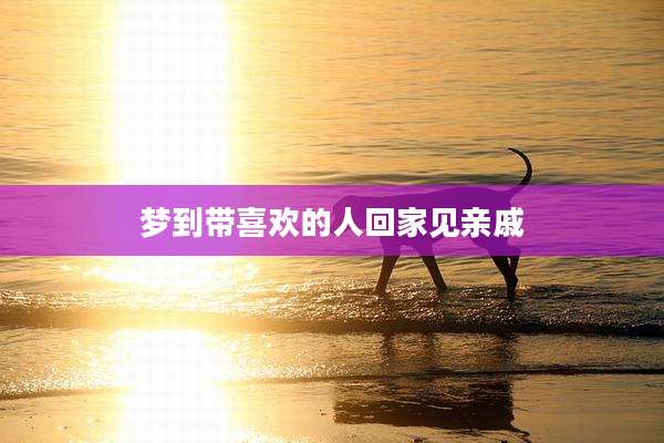 梦到带喜欢的人回家见亲戚