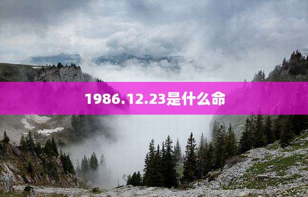 1986.12.23是什么命
