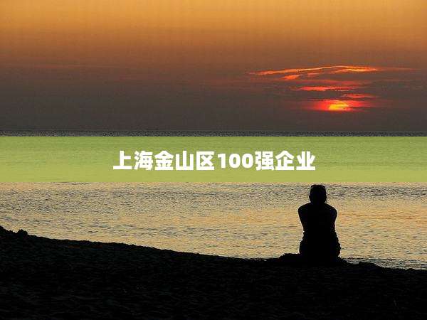 上海金山区100强企业