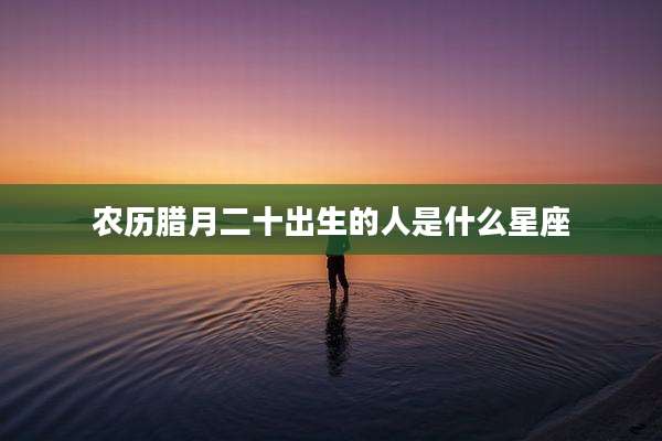 农历腊月二十出生的人是什么星座