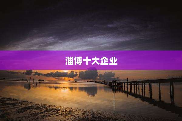 淄博十大企业
