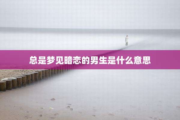 总是梦见暗恋的男生是什么意思
