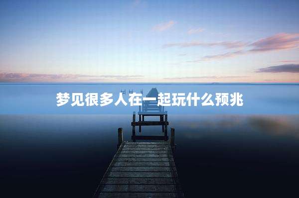 梦见很多人在一起玩什么预兆