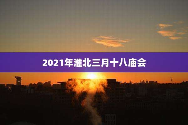 2021年淮北三月十八庙会