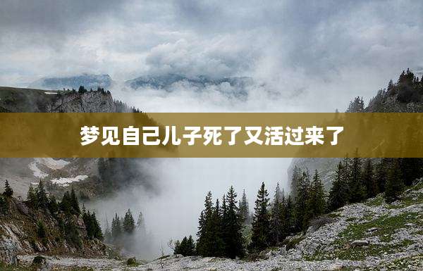 梦见自己儿子死了又活过来了