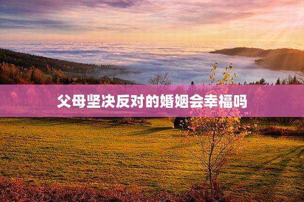 父母坚决反对的婚姻会幸福吗
