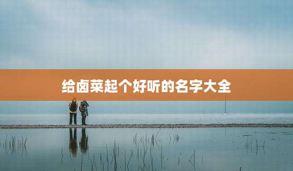 给卤菜起个好听的名字大全