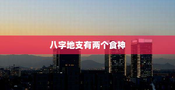 八字地支有两个食神