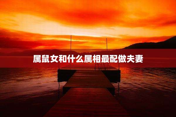 属鼠女和什么属相最配做夫妻