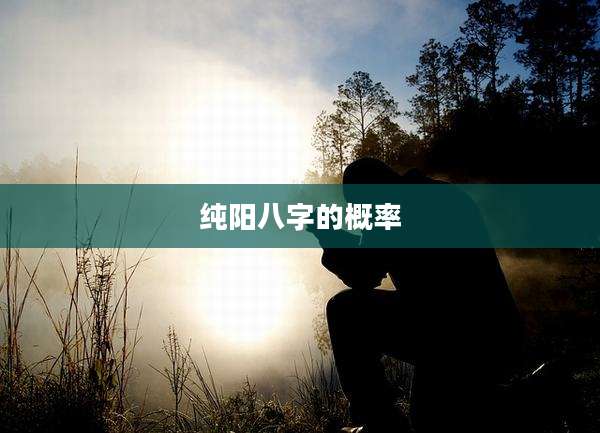 纯阳八字的概率
