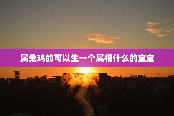 属兔鸡的可以生一个属相什么的宝宝