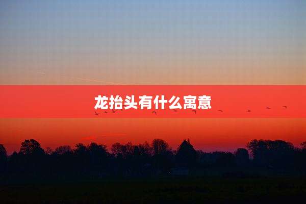 龙抬头有什么寓意