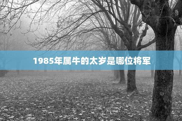 1985年属牛的太岁是哪位将军