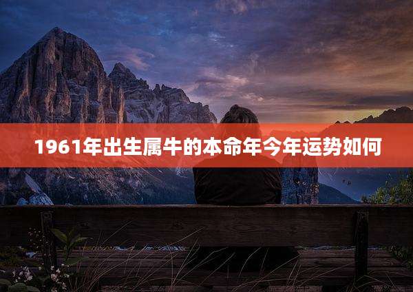 1961年出生属牛的本命年今年运势如何