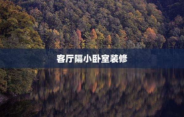 客厅隔小卧室装修